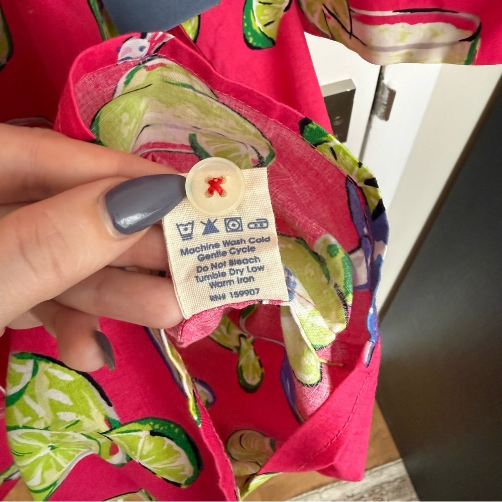 NWT - Printfresh - Fresh Margarita Sleep Shirt - Cabo Pink - Picture 7 of 13